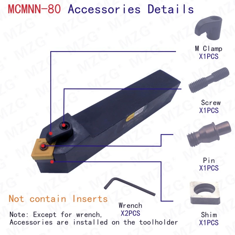 MOSASK MCMNN1616H12-80 MCMNN2020K12-80 MCMNN2525M12-80 Держатель внешнего токарного инструмента CNMG Твердосплавная вставка MCMNN Режущий инструмент для токарного станка