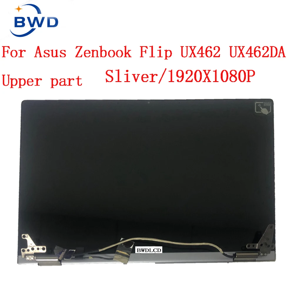 

Оригинальная 14-дюймовая сборка для ноутбука Asus ZenBook Flip 14 UX462 ux462f UX462DA, ЖК-панель, сенсорный экран, верхняя часть