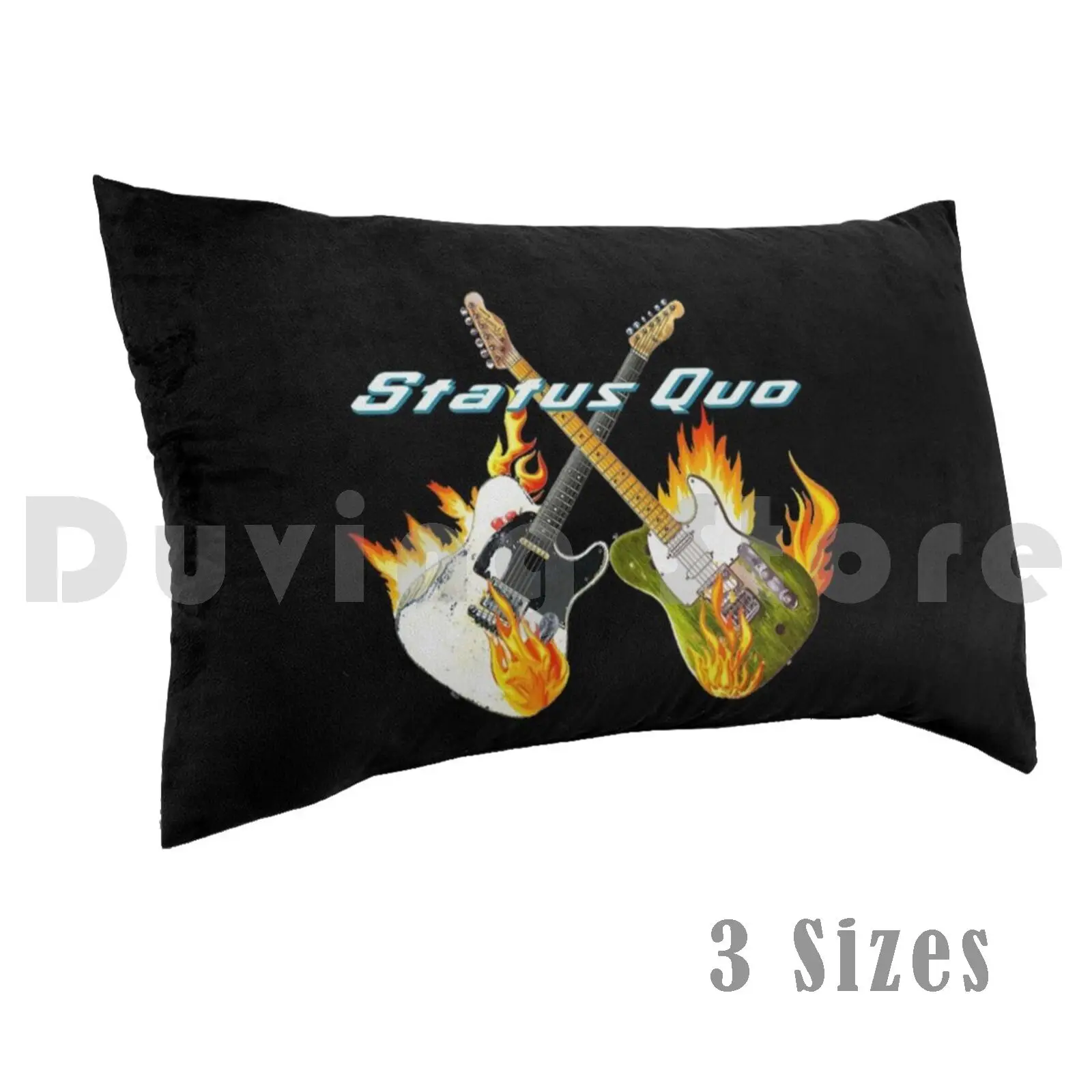 

Status Quo-Guitars On Fire Pillow Case Printed 50x75