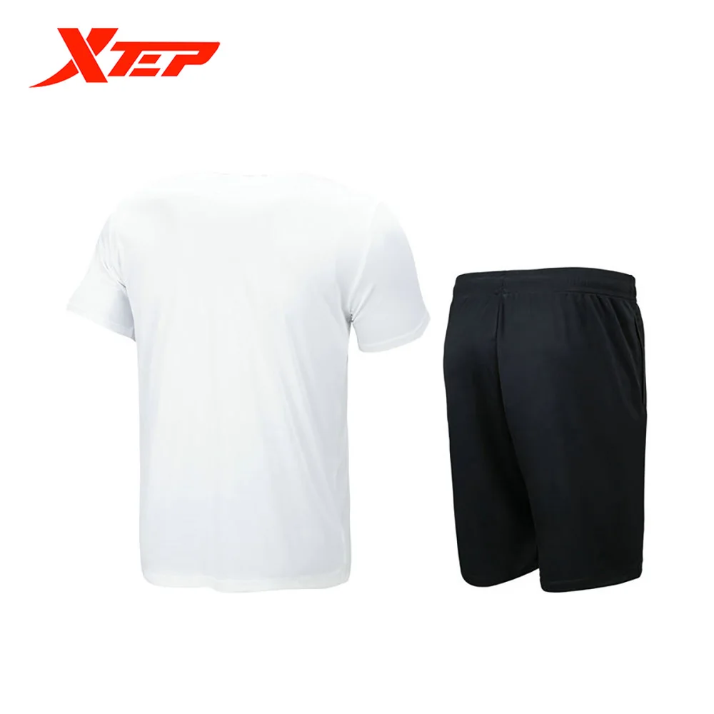 Xtep Summer Sports Set Men\'s Basketball Running Short And T-Shirt  Fitness Quick-drying Comfortable Sportswear 879229410252