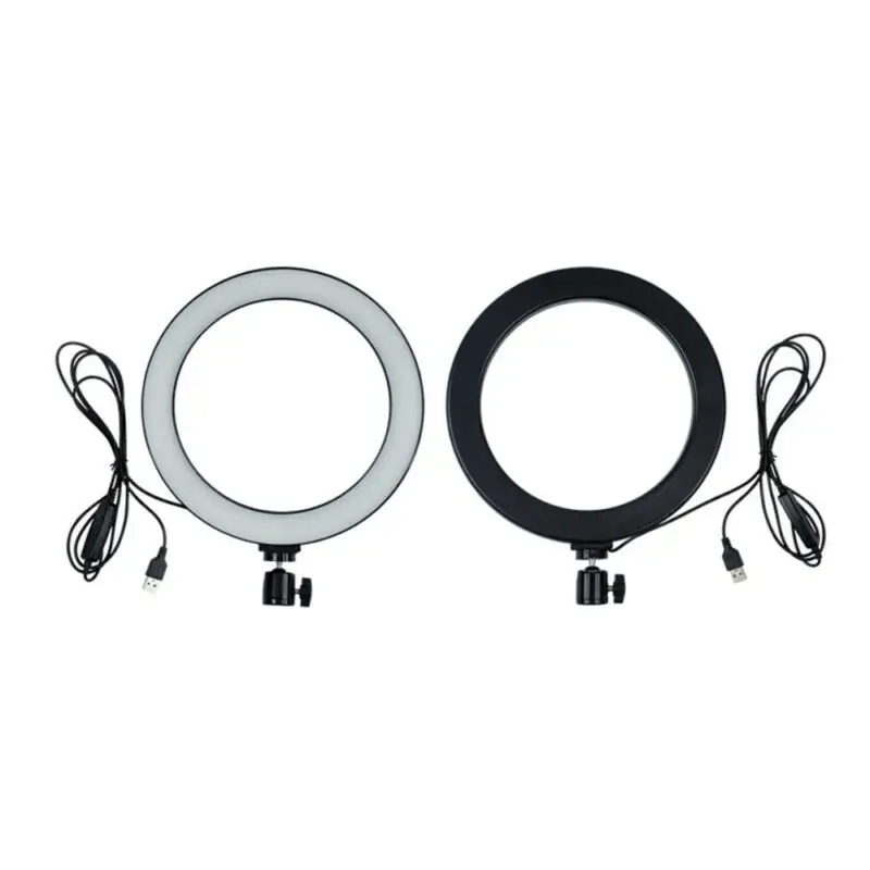 6-дюймовый светодиодный кольцевой светильник с регулируемой яркостью для селфи со штативом для фотографии кольцевая подставка для телефона лампа для фото и видео освесветильник для студии