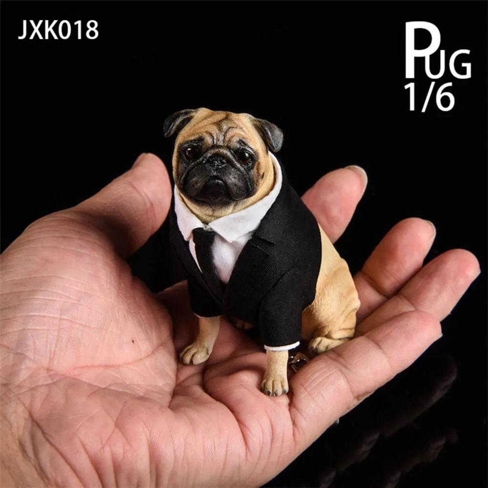 JXK018 1:6 Scale Action Figure Scene Accessories Model  Pug Dog Frank Pet  Figure for 12