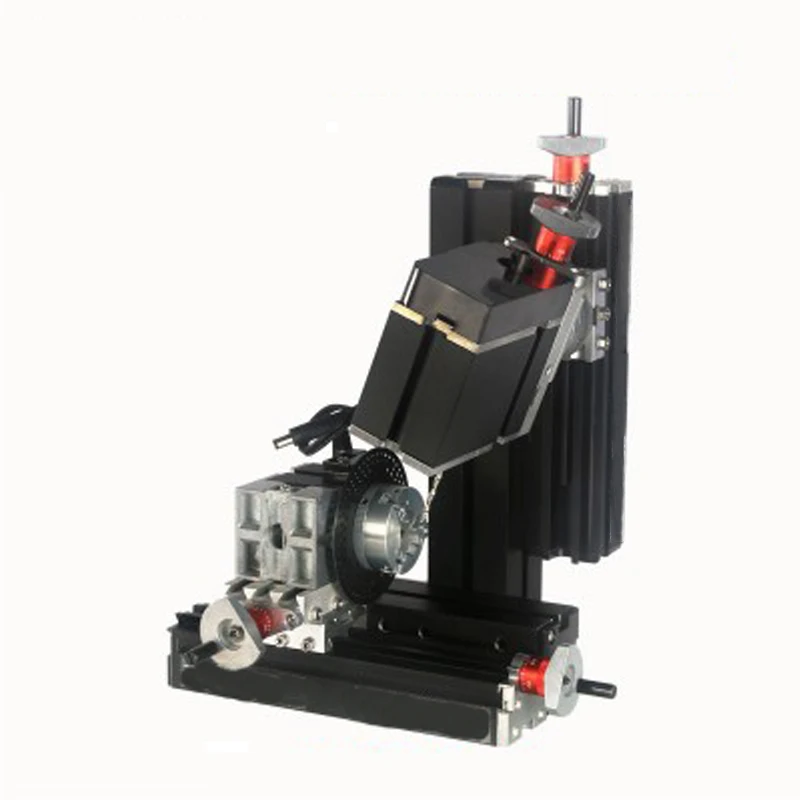 1PC DIY Miniature Metal Six-axis Drilling And Mill Machine 60W Low-power Teaching Model High-Precision Production DIY Tools 12V
