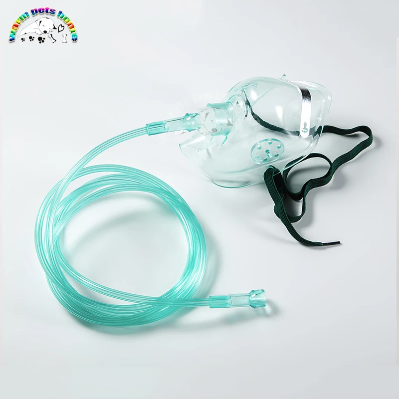 Disposable Oxygen Mask Plastic Face Mask for Adult Children Dog Cat Oxygen Mask with Tube