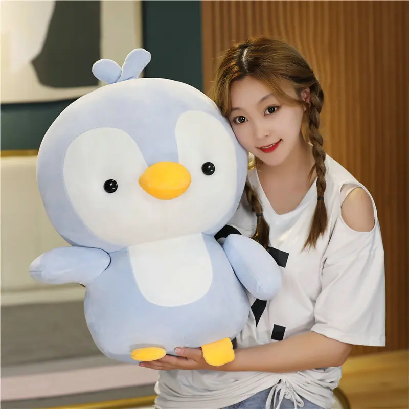 35/45/55cm Lovely Couple Penguin Plush Toys Stuffed Animal Hug Pillow Cute Soft Dolls Valentine's Xmas Gift