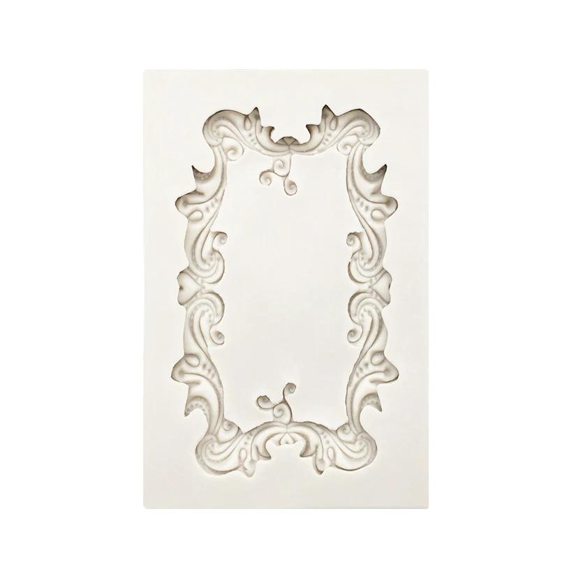 Photo Frame Mirror Silicone Sugarcraft Mold Resin Tools Cupcake Baking Mould Fondant Cake Decorating Tools