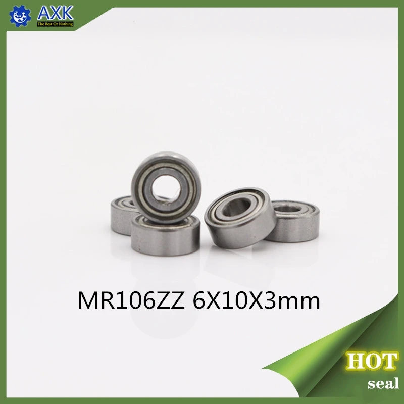 MR106ZZ ABEC-1 (50PCS)  Miniature Ball Bearings 6X10X3mm  L1060ZZ