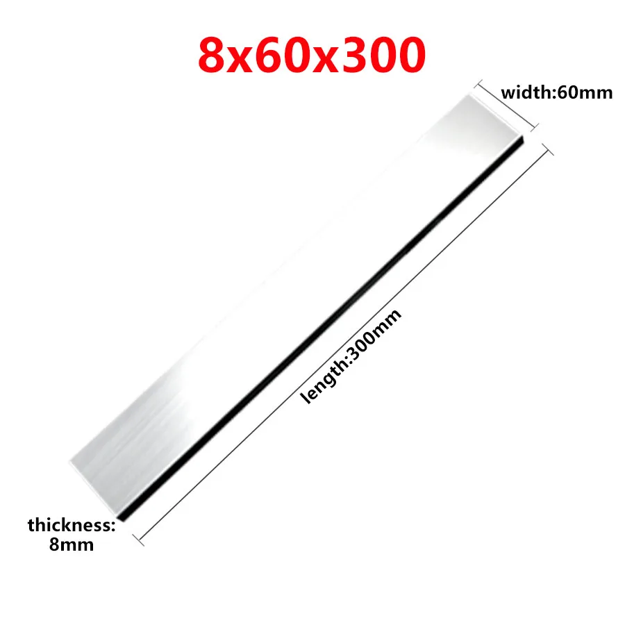 8x20x300 8*100*300 Thick 8mm Long 300mm High Speed Steel White Steel Knife Blank CNC Lathe Tools HSS Bar Turning Tool Fly Cutter