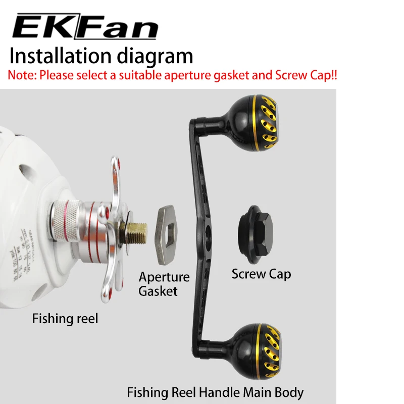 Ekfan Pomo Carrete Baitcast 130mm Dropshot para Shi & Dai - imagen 3