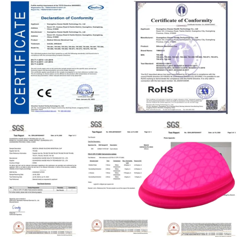 Copo Menstrual Reutilizável para Mulheres, Copo Menstrual de Silício, Tigela Menstruação, Esterilizador, Disco Menstrual Médico, Saúde, 3pcs