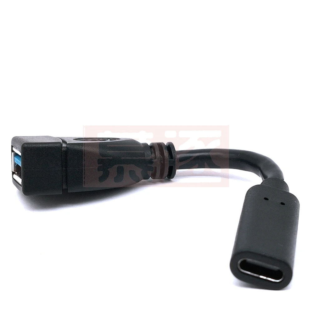 10cm de alta velocidade usb c usb 3.1 tipo c fêmea para usb 3.0 um conversor adaptador fêmea cabo carregamento 5gbps transmissão dados