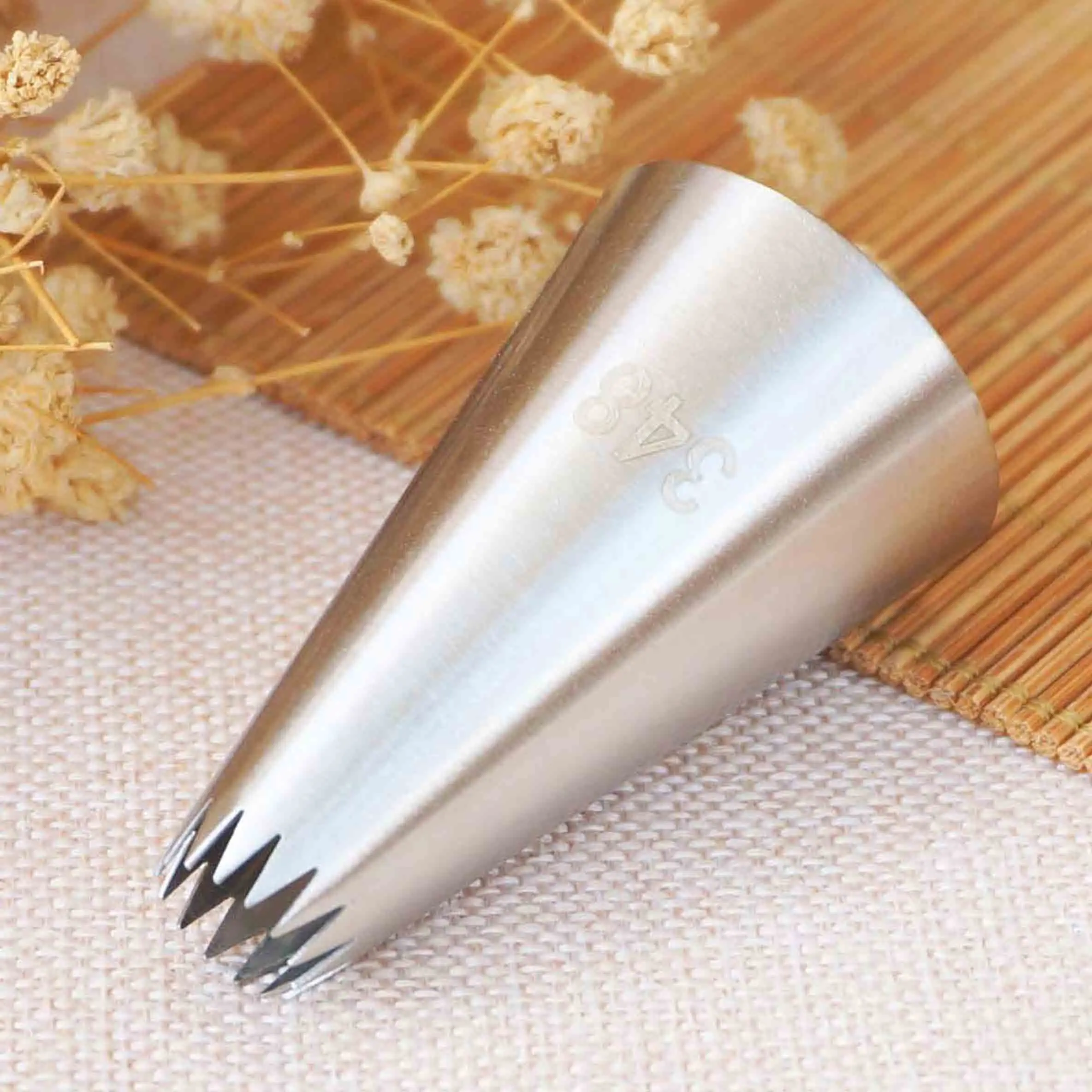 #348 #349 #350 Piping Nozzle Cream Pastry Decorating Open Star Tip Fondant Cake Decorating Sugarcraft Tool Baking & Pastry Tools