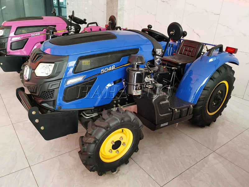 SYNBON Garden Four Wheels Tractors Hydraulic Micro Compact Orchard Greenhouse 4Wd Tractors
