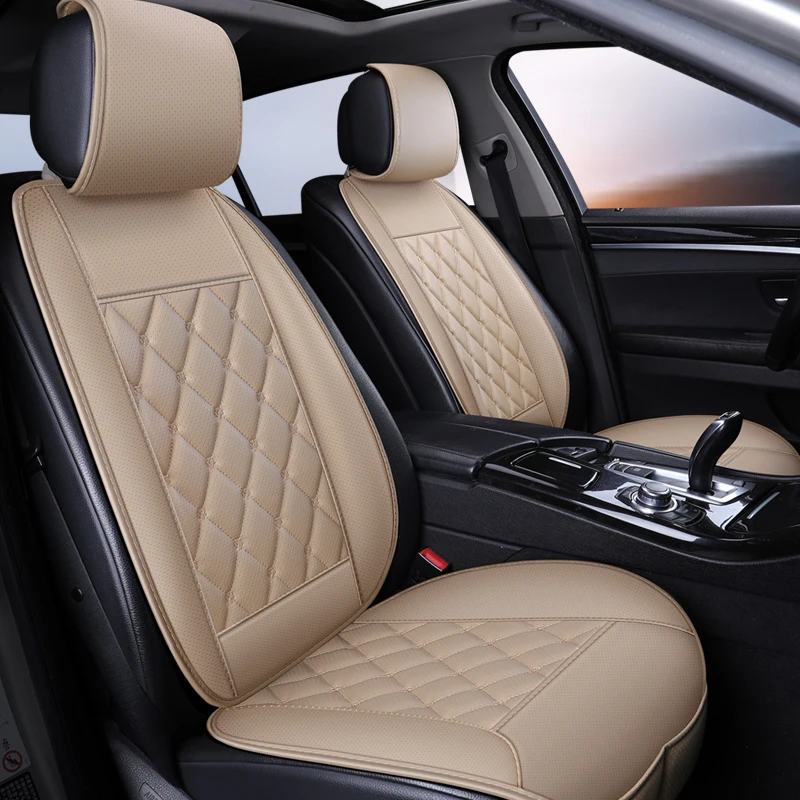 Car Seat Cushions Protector Seat Car Leather Automobile Seat Covers Auto Seat Cushion Car seat Front Rear Cushion Car-Styling