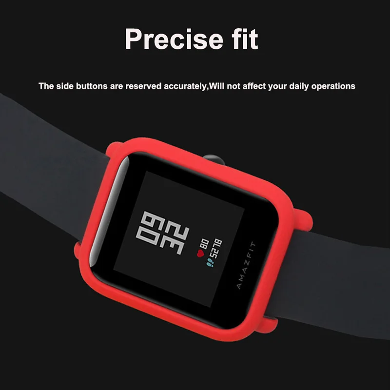 XShum Amazfit bip case protector for Xiaomi amazfit bip Accessories Bumper Screen Protection Protective Shell Case