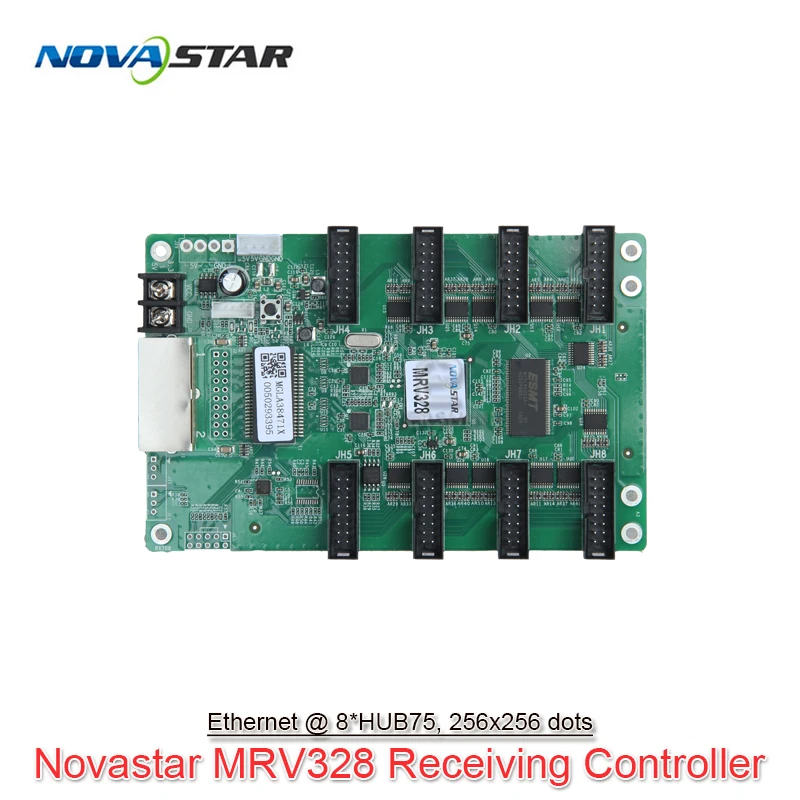 

Novastar Synchronous 256*256 Pixels 8*HUB75 MRV328 LED Receiving Card For P2 P3 P4 P5 P6 P8 P10 RGB Full Color LED Module Screen