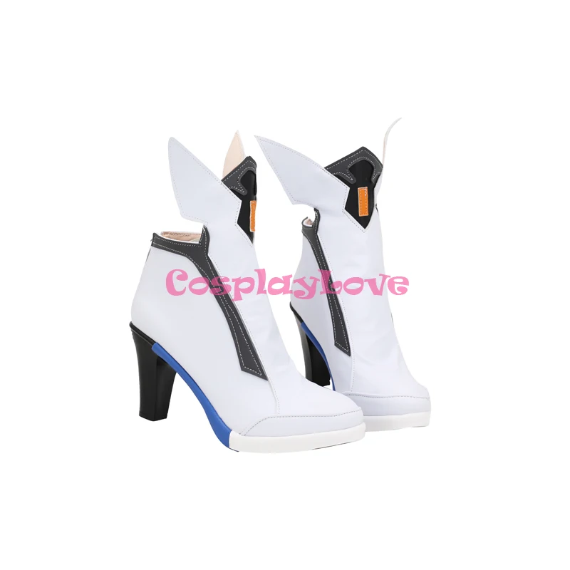 Honkai Impact 3rd Bronya Zaychik-zapatos de Cosplay, botas largas de cuero hechas a medida para fiesta, Navidad, Halloween, color blanco