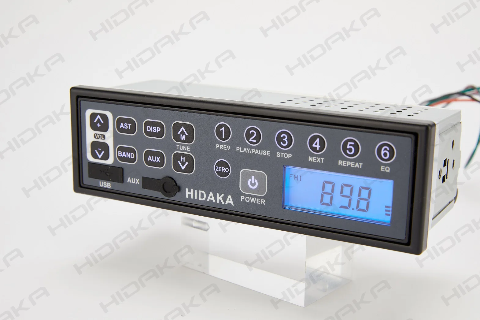 Imagem -03 - Hidaka-rádio Escavadeira de Fábrica do Japão Hi-m103 12v 24v am Áudio fm com Usb Aux in Led para Komatsu Kobelco Sumitomo