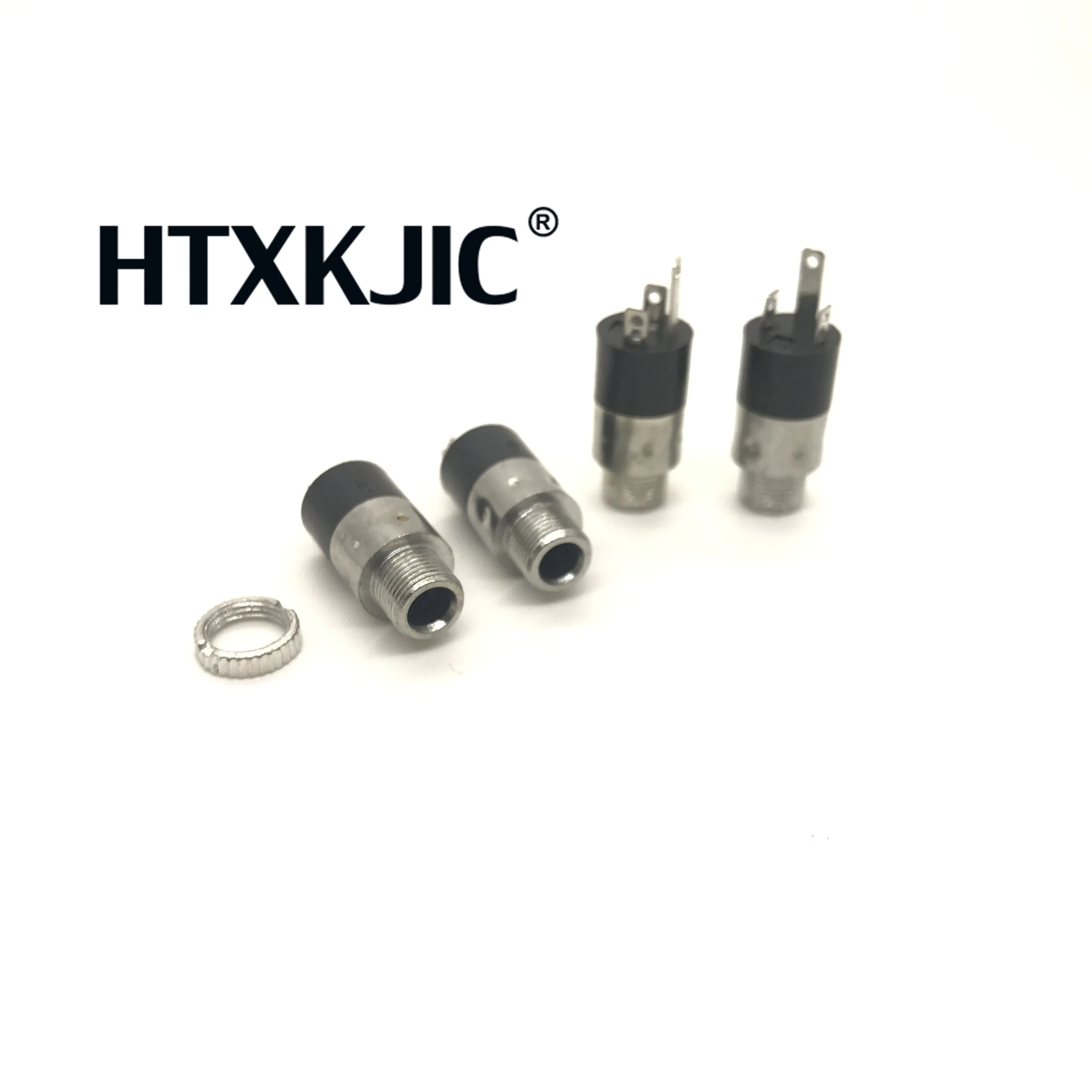 

100PCS/LOT PJ392 3.5mm Stereo Female Sockect Jack with Screw 3.5 Audio Headphone Connector PJ-392