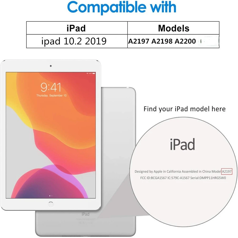 3PCS Tempered Glass For iPad 10.2 7th Generation Screen Protector 10.2 Inch Anti Fingerprint Protective Film A2200 A2198 A2197