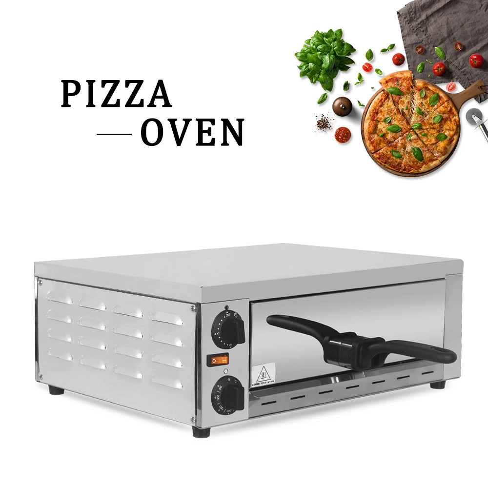 ITOP piec do pizzy 12 \'\'komercyjna kuchnia Euipment 15 minutnik z uchwytem łatwa W obsłudze Mini Pizza 220V 1130W