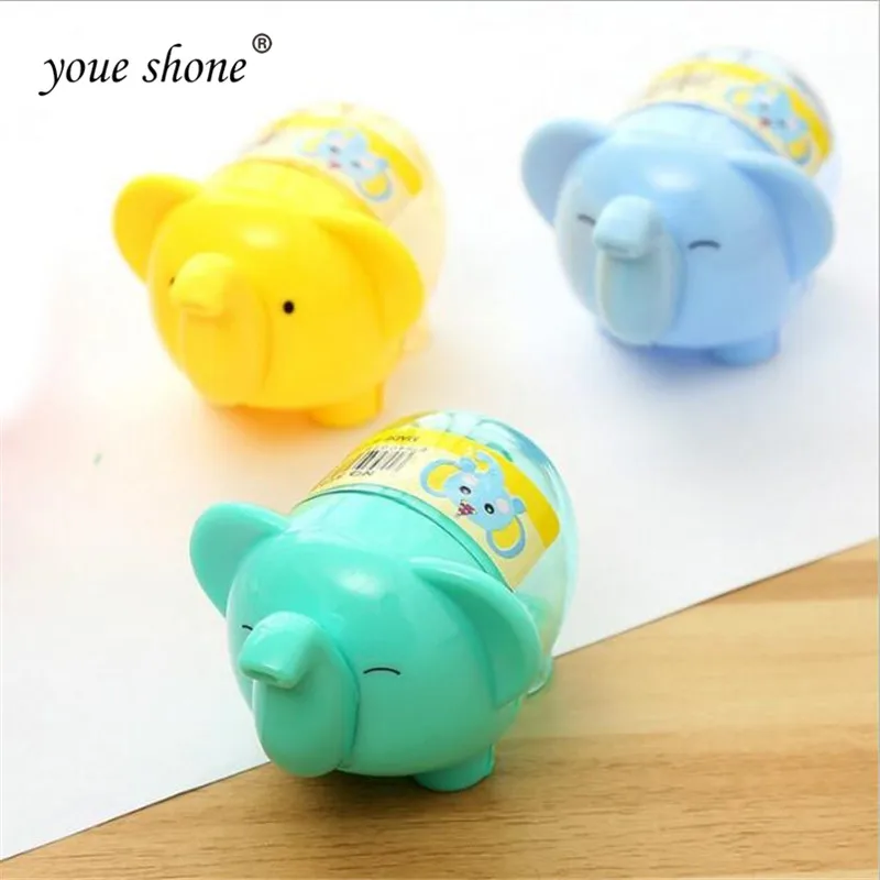 1Pcs Explosion Section Hot Cartoon Manual Pencil Sharpener Pencils Elephant Pencil Sharpener Office Supplies Student Supplies