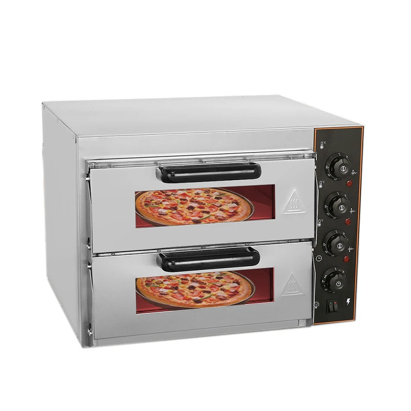 

3000W Double Layer High Capacity Egg Tart Pizza Oven Commercial Stainless Steel Pizza Maker Baking Machine Electric Oven