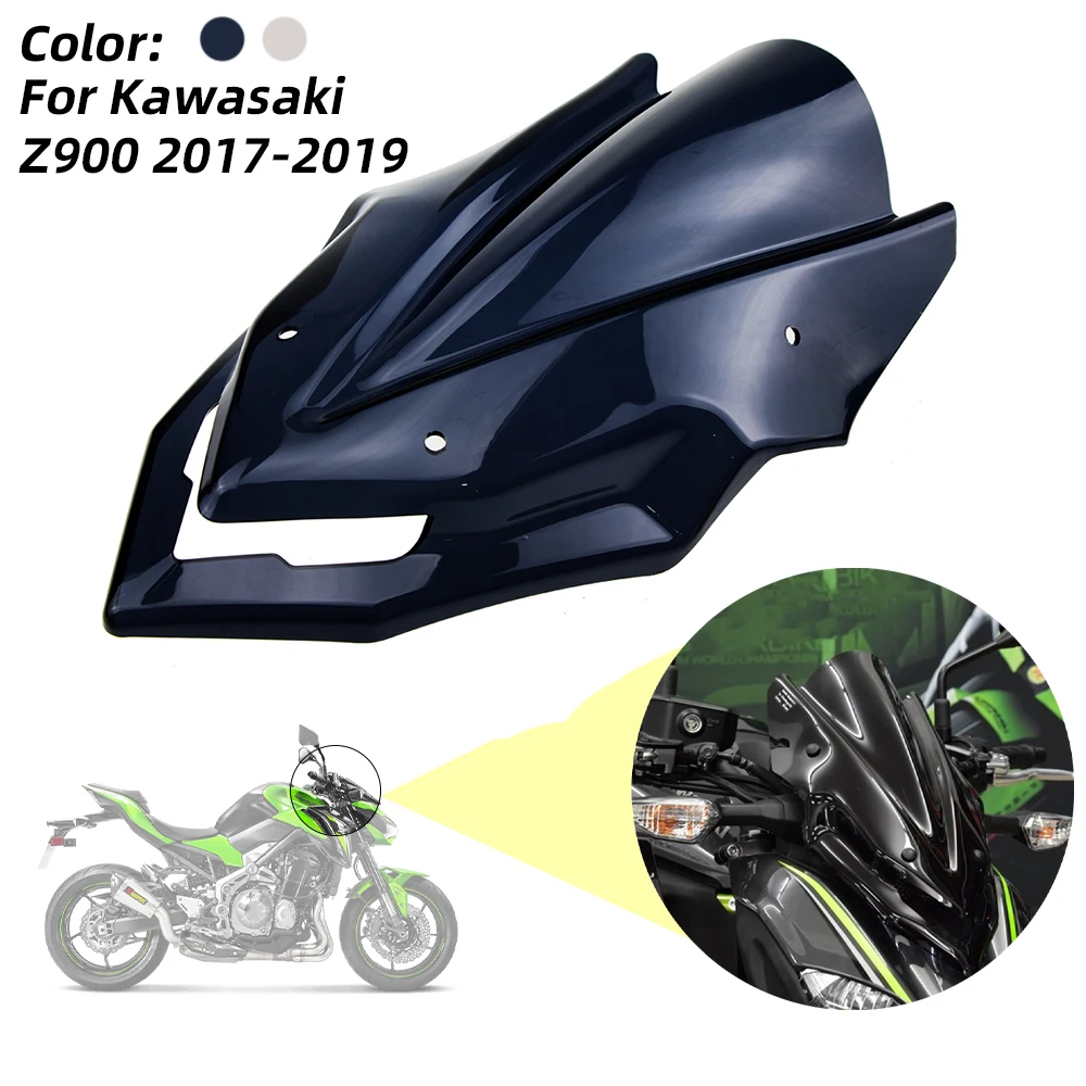 

Z900 Windscreen ABS Motorcycle Windshield Deflector Double Bubble Wind screen shield For Kawasaki Z 900 2017 2018 2019