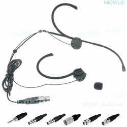 Opvouwbare Headset Microfoon voor Shure Audio-Technica Sennheiser MiPro Accordeon Draadloos Hoofd gezicht microfono Systeem OM12