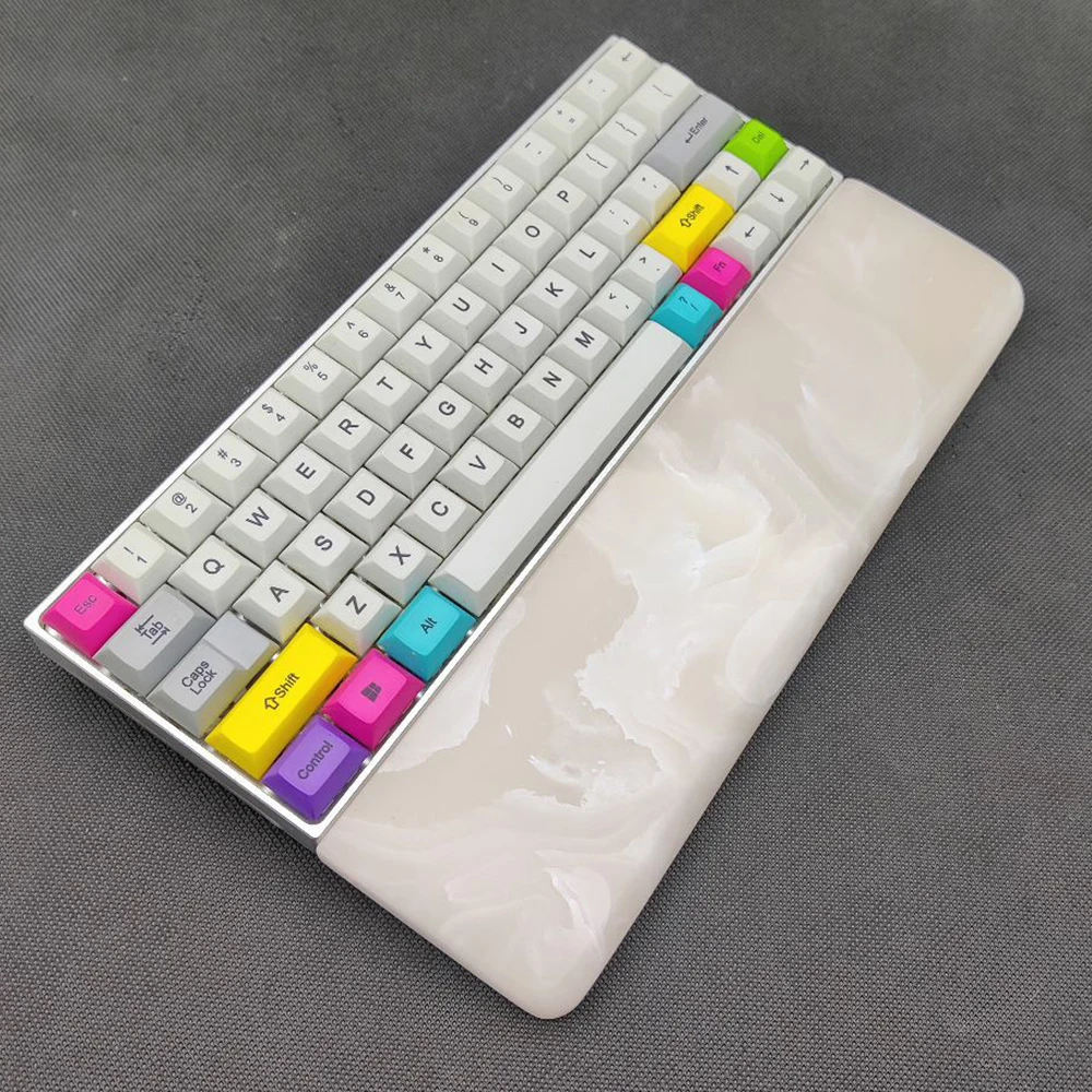 Symphony Resin Wrist Rest Pad For Mechanical Keyboard Size Customized Hand Made Hand Rest Pad Cool Smooth Keyboard Trays