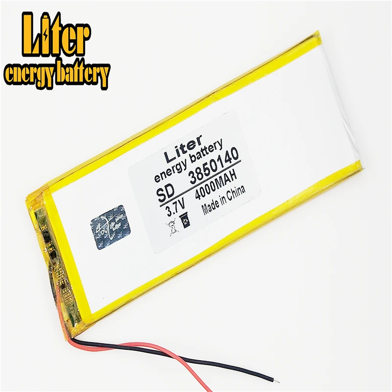 3.7V 4000mAH 3850140 PLIB polymer lithium ion battery Li-ion battery for mp3 mp4 8 inch 9inch