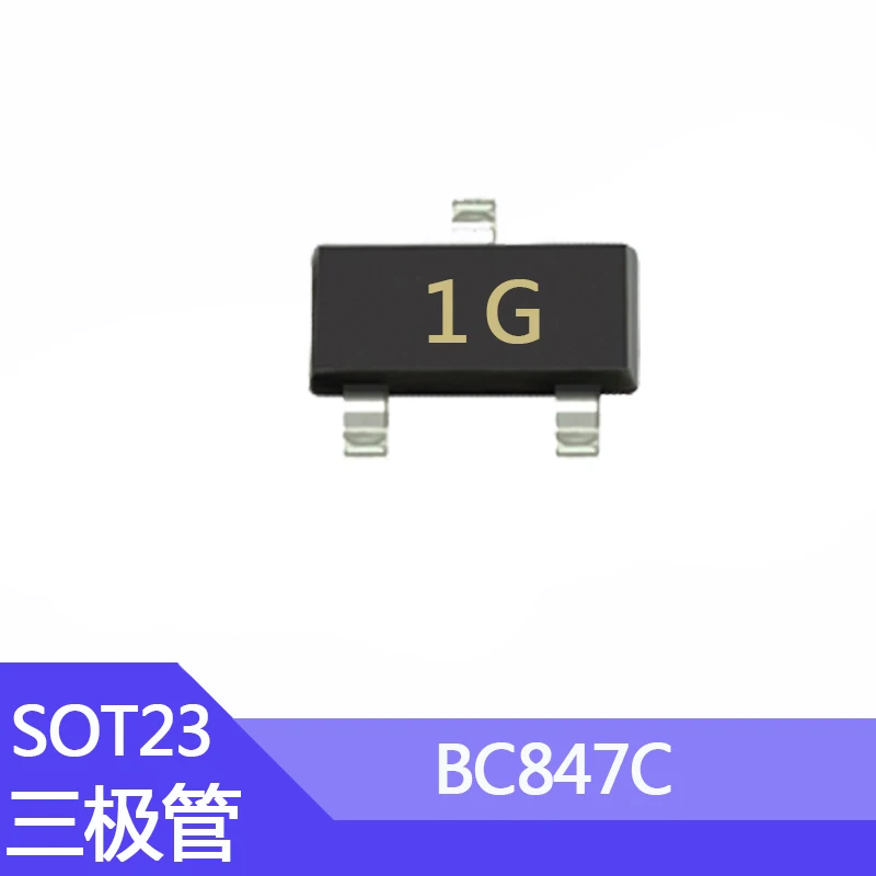 100 stücke SMD Transistor BC846B 1B BC847A 1E BC847B 1F BC847C 1G BC857A 3E BC857B 3F BC857C 3G BC817-25 6B BC817-40 6C BC807-40