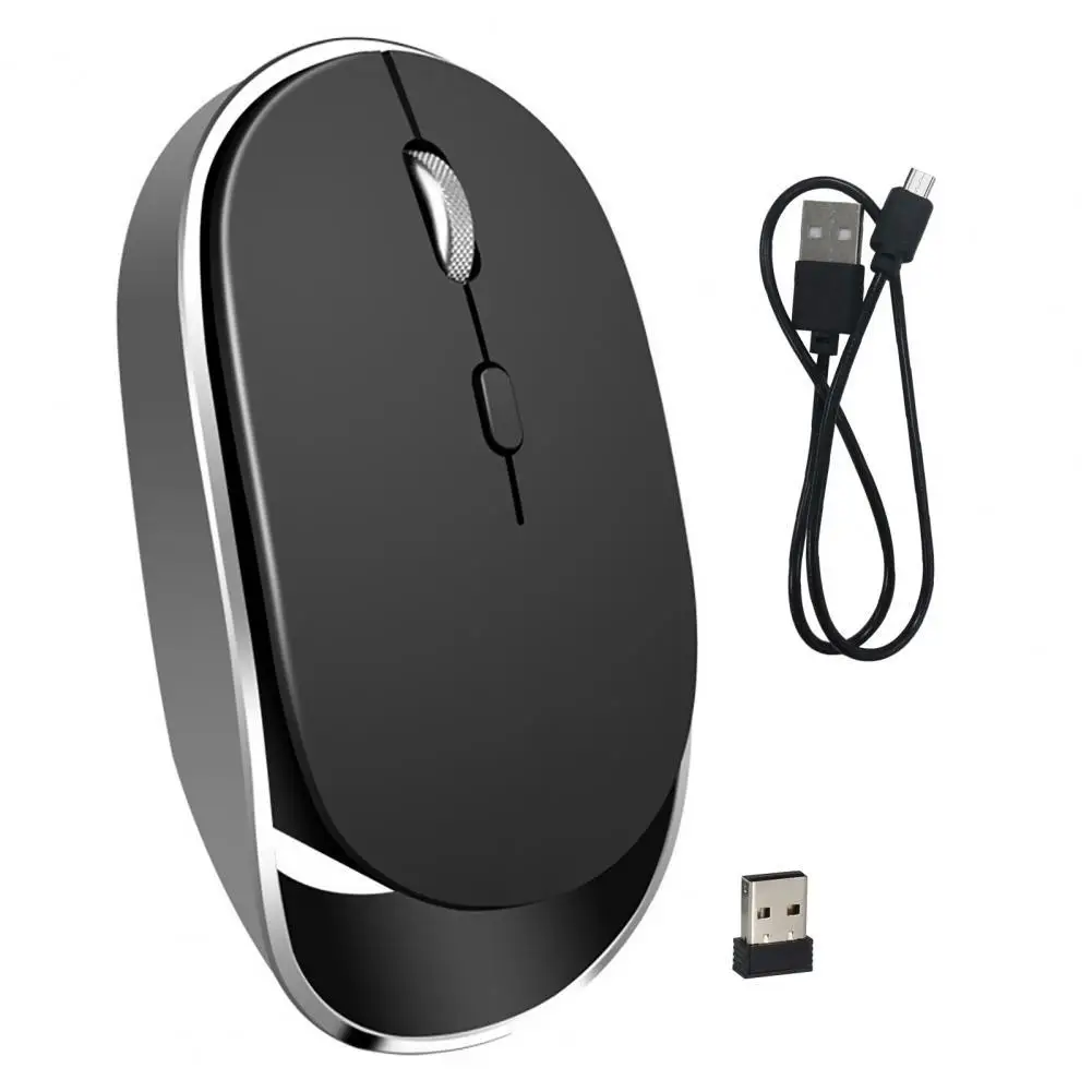 Fashionable Wireless Mouse 2.4G Bluetooth-compatible Plug Play PC Mouse Ultra-thin Sensitive Wireless Mouse Laptop Accessories