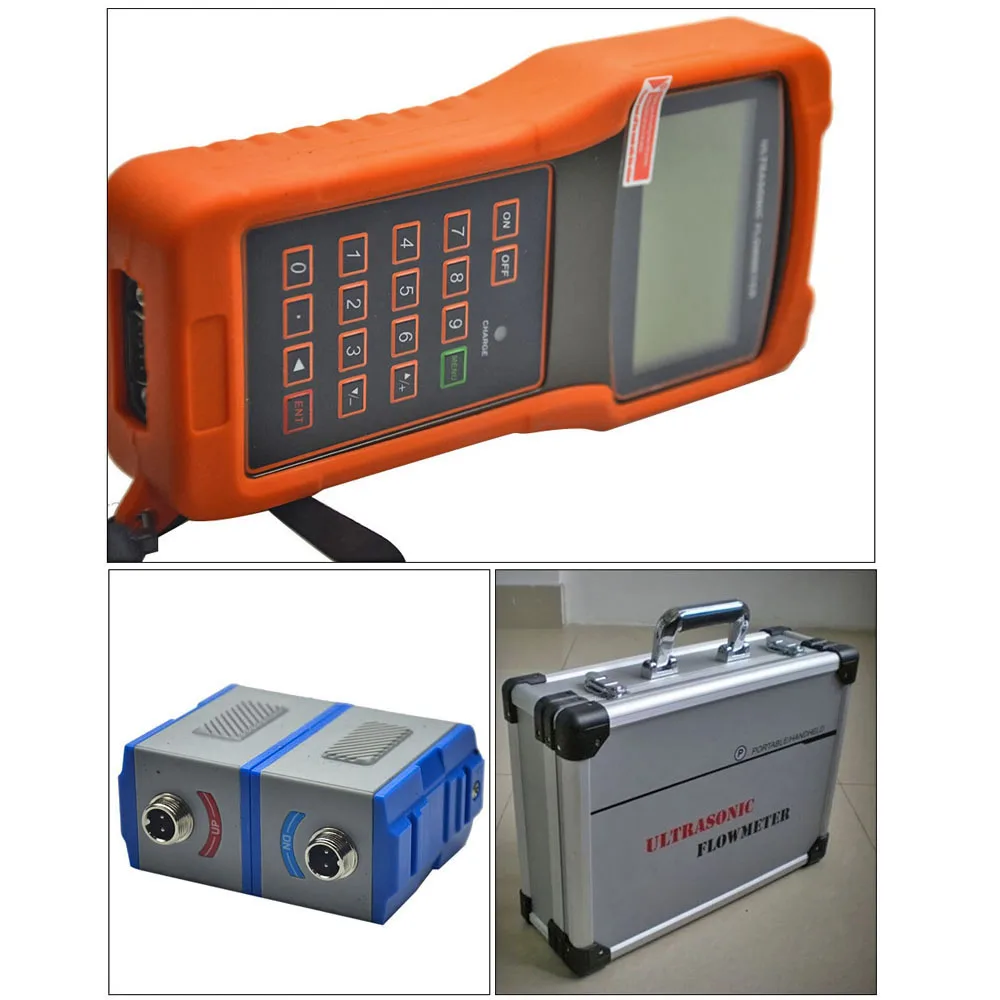 TUF-2000H Water Flowmeter TS-2/TM-1/TL-1 Transducer Clamp Sensor Handheld Portable Digital Liquid Ultrasonic Flow Meter