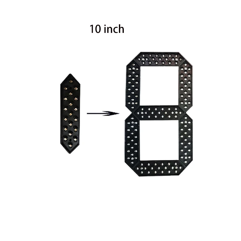 Imagem -02 - Polegada Segmentos Módulo de Número Led Preço do Óleo Gás Tempo Temperatura Placar Dígitos Módulos Peças 10