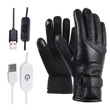 Gants de moto électriques pour hommes et femmes, écran tactile, gants de ski, coupe-vent, chauds, chauffants, cyclisme, métropolitain, hiver, USB 62