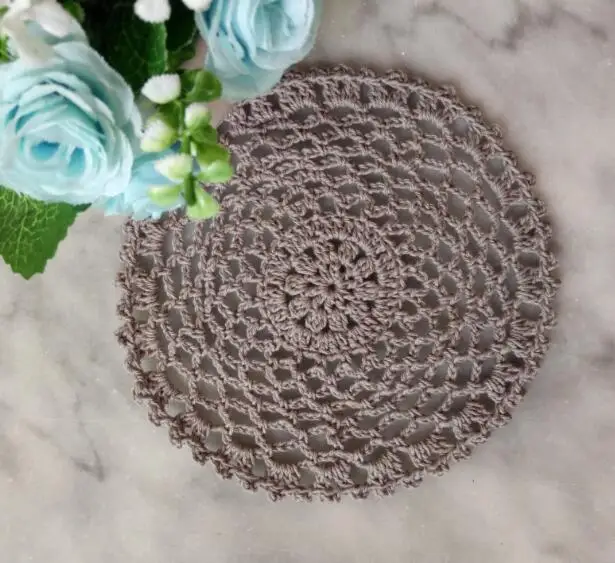 HOT Lace Round Cotton Handmade Table Place Mat Dish Pad Cloth Crochet Wedding Placemat Cup Mug Tea Coffee Coaster Doily Kitchen