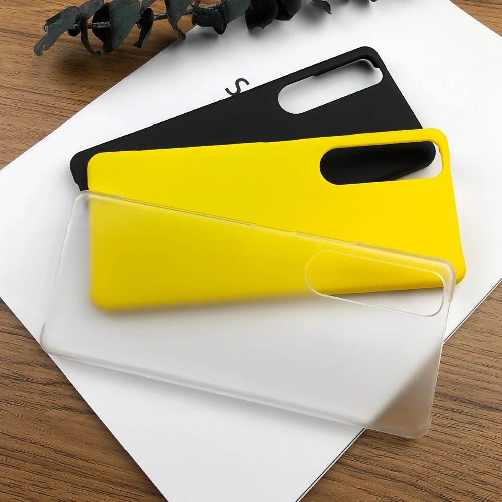 For Sony Xperia 1 10 III 5 II XZ5 XA4 Anti-fingerprint Ultra-thin Smooth Matte PC Case Hard Back Protective Cover