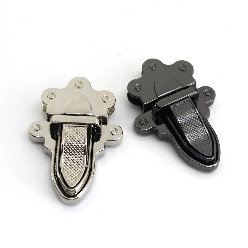 1pcs Metal Clasp Tongue Lock Push Locks Closure Parts for DIY Handbag Shoulder Bag Purse Hardware Accessories