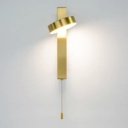 Moderna applique da parete 9W Con interruttore ha condotto la lampada da parete oro con interruttore lampade da parete soggiorno illuminazione interna bianco nero corpo illuminante a led