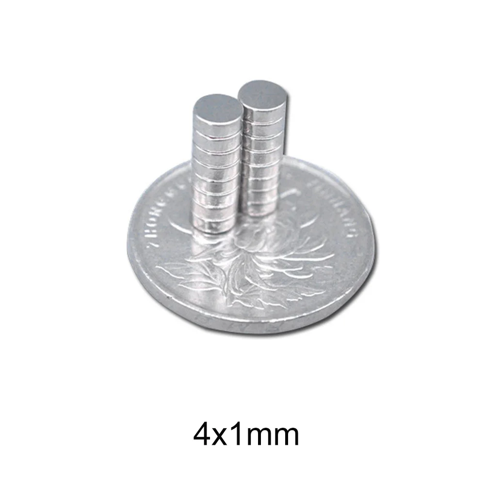 100~5000pcs 4x1 mm Mini Small Magnet 4mmx1mm N35 Neodymium Magnet strong 4x1mm Permanent NdFeB Magnets disc rare earth 4*1 mm