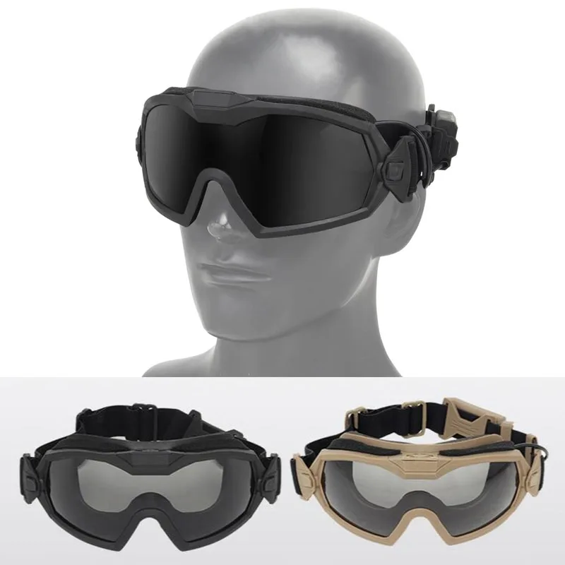 Tactical Goggles with Micro Fan Anti-fog Outdoor Militar Hunting Airsoft Paintball Shooting Hiking Cycling Protection Glasses