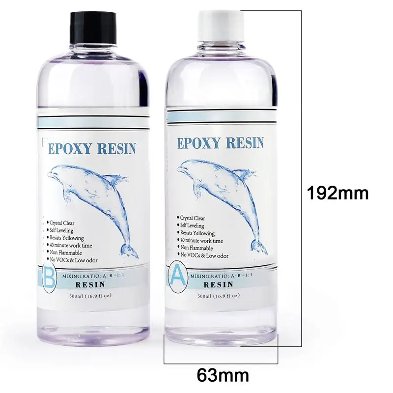 

1:1 AB Epoxy Resin Crystal Glue High Adhesive Hardener DIY Epoxy Resin Mold Jewelry Making Supplies 100g/200g/400g/500g/1000g