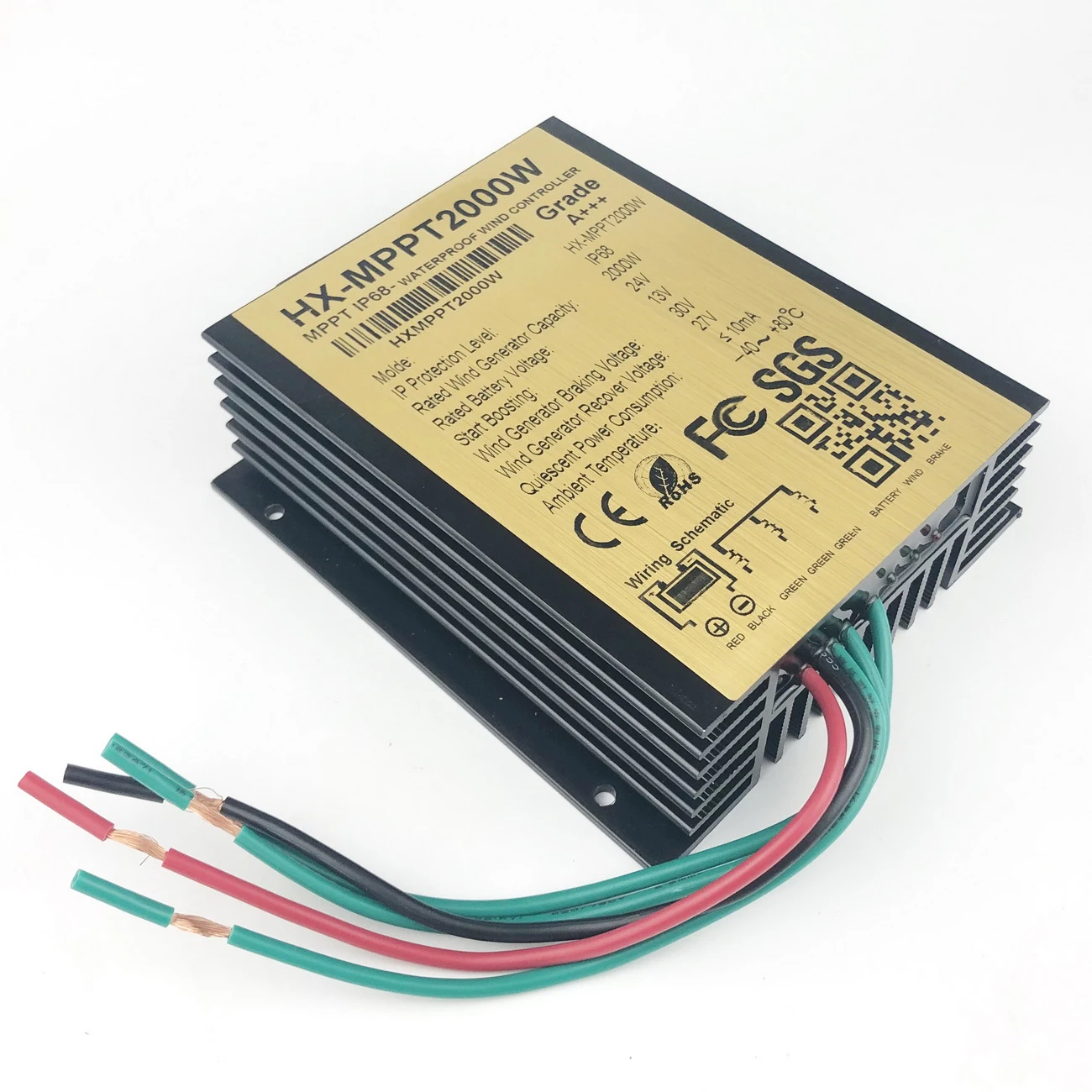 24V 48V 96V 2000W 3000W Wind Charge Controller 2500W MPPT Charge Controller for Wind Turbine for Lead Acid Gel Battery Regulator