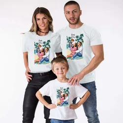 Matching Family Outfits Super Dad & Daughter & Son Print Boys Girls T-shirt Father's day Present Clothes Kids&Man&Woman Tshirt