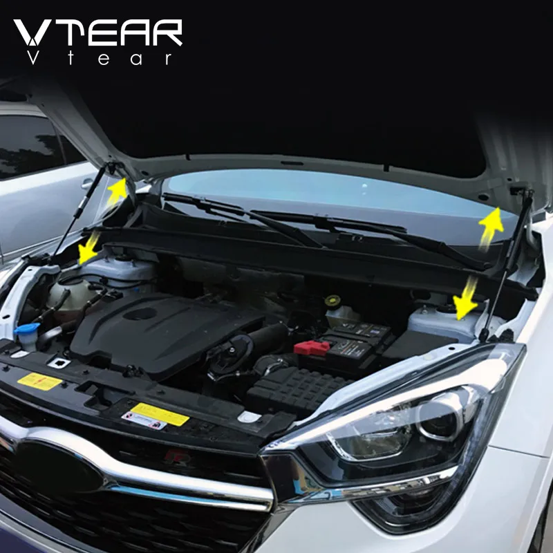 Vtear Car Engine hood cover support Hydraulic Rod For Chery Tiggo 4 exterior Shock Absorbing decoration part styling accessories