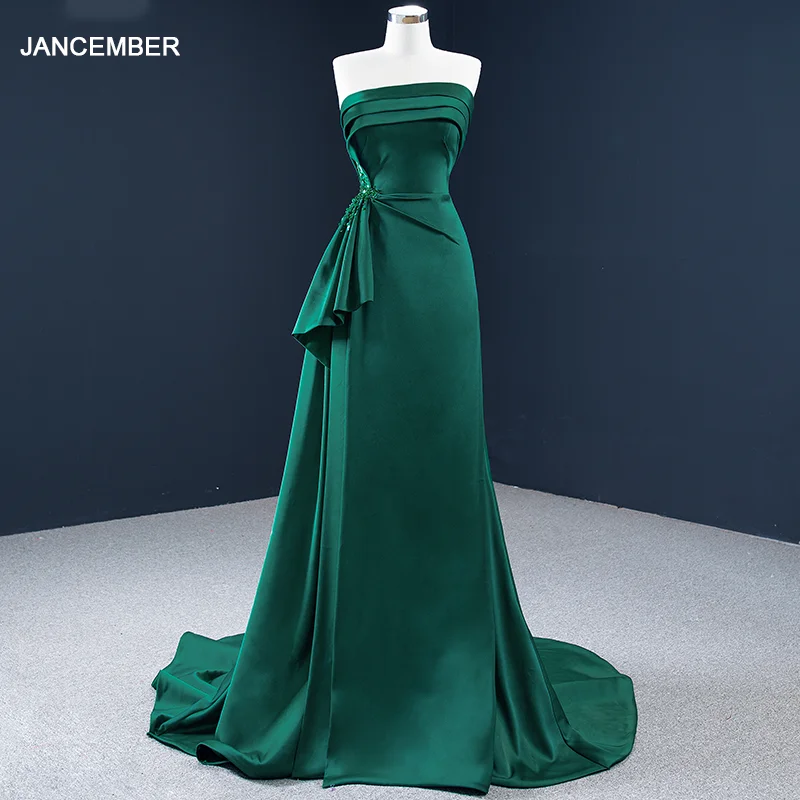 J67203 Jancember Nette Und Charming Liebsten Ärmellose Cocktails Kleid 2020 Spitze Up Zurück V-ausschnitt Meerjungfrau Zug