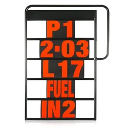 Motorcycle Racing Information Table Pit Board Frame Tote 37pcs Number Kit Motorsport Parts