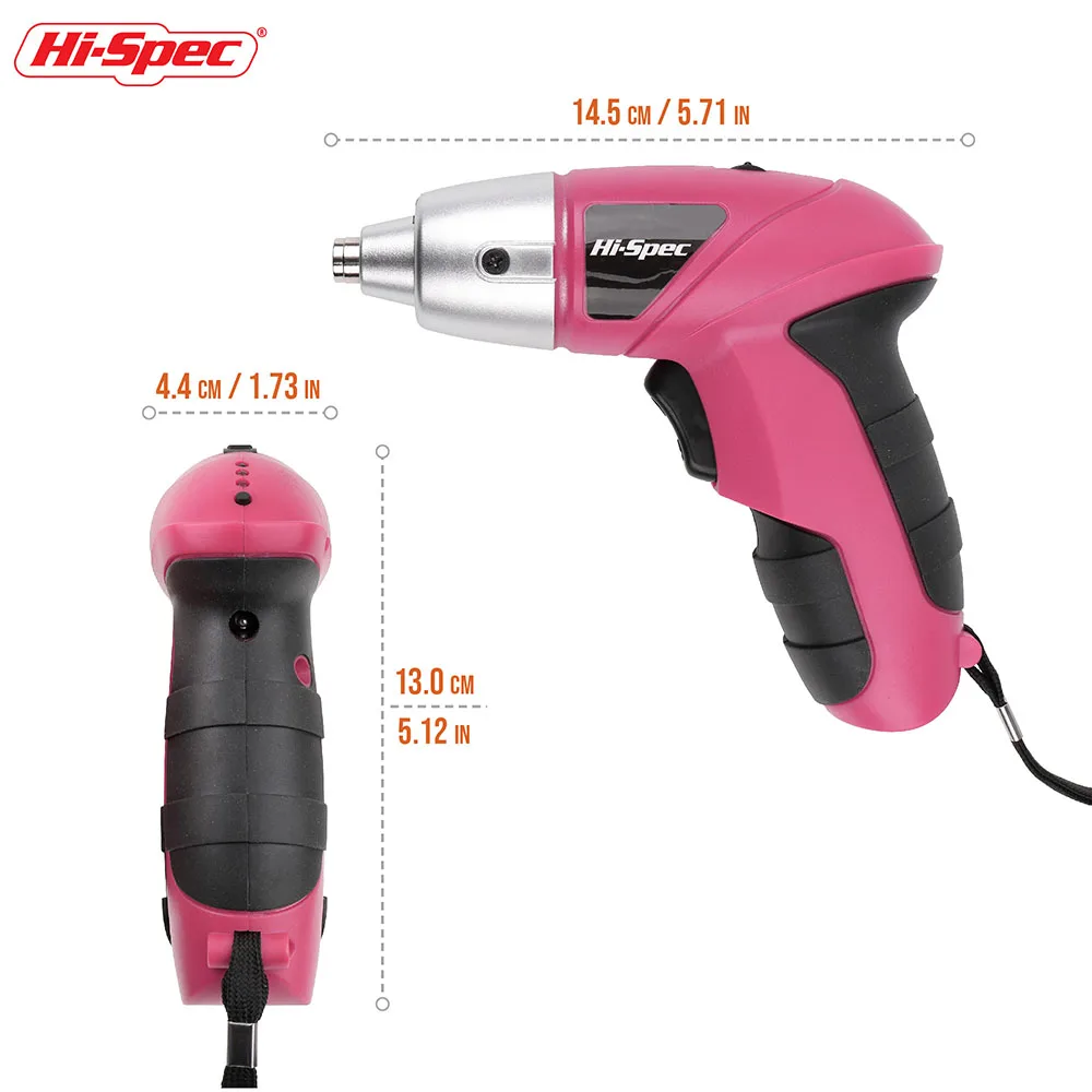 Hallo-Spec 27pc 4,8 V Elektrische Schraubendreher LED Mini Drahtlose Akku-bohrschrauber DC Destornillador Electrico Wiederaufladbare Schraube Fahrer