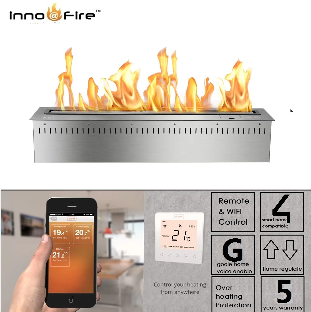 

22 APR Inno-Fire 36 inch alcohol burner heater linear fire place